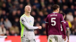 El City de Guardiola, líder gracias a Haaland y el Burnley desciende